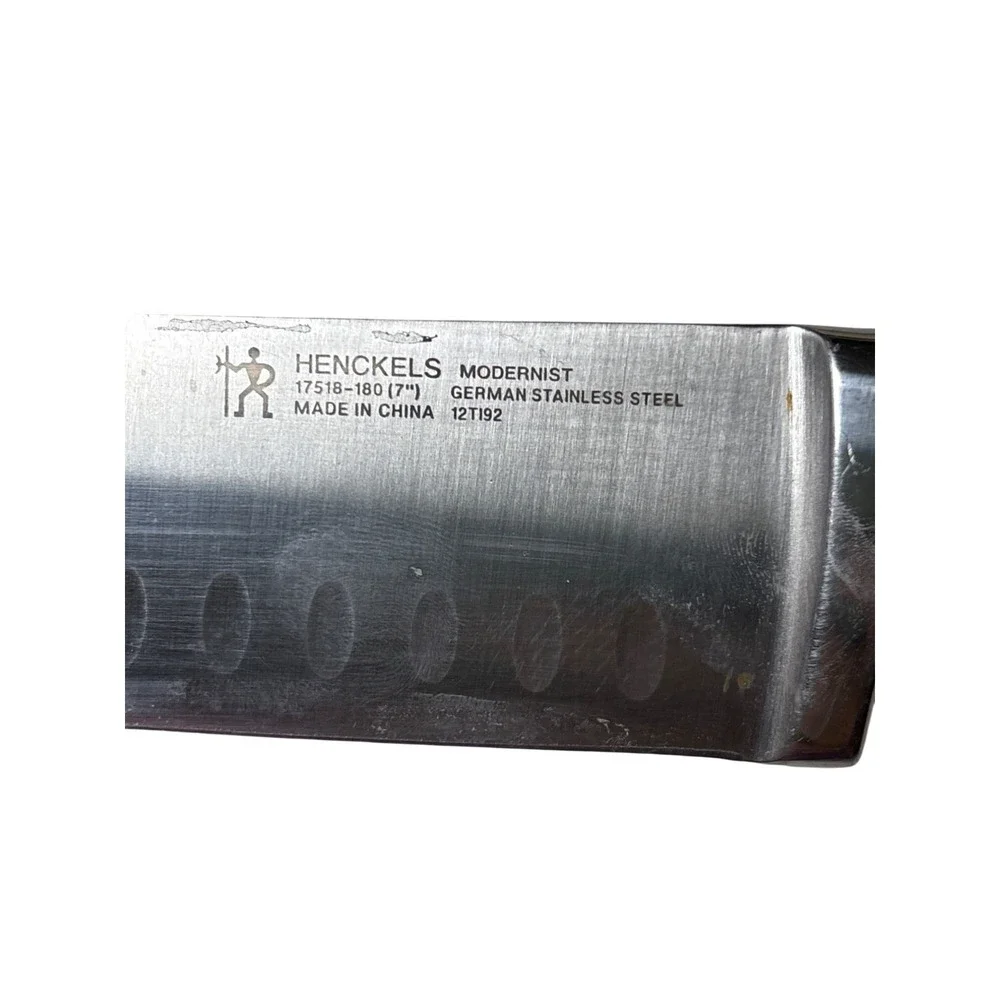 Henckels Modernist Hollow Edge Santoku Knife Size 7